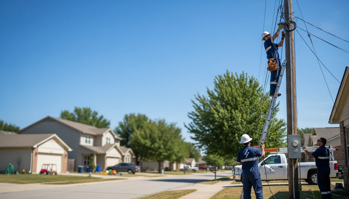 Residential electrician providing installation services in Six Mile Run, PA